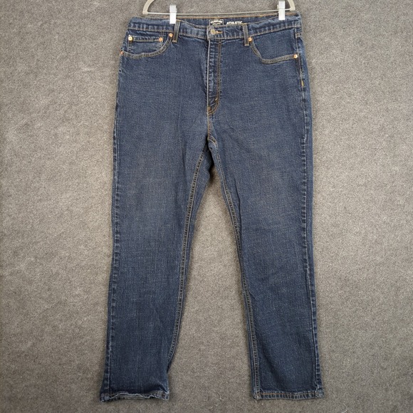 Signature by Levi Strauss Gold Mens Athletic Fit Jeans Dark Wash 40x32 - Picture 2 of 15